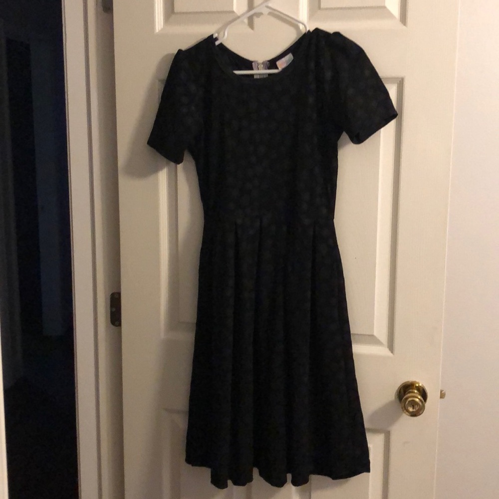 Lularoe black Amelia midi dress